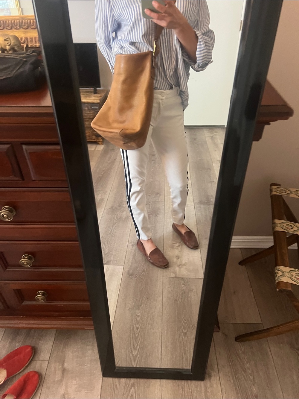 Coach Tan Suede Shoulder Hobo Bag with Brown Strap